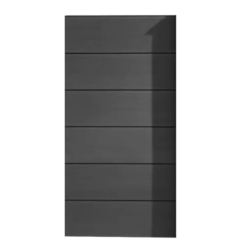 HORI Sichtschutzzaun XXL WPC Sichtschutz Gartenzaun Anthrazit, 90 x 180 cm - Halbhohes Sichtschutzelement 180 × 90 × 2 cm aus Wood-Plastic-Composite. Bietet hohe Stabilität und elegante Optik, ideal für schnelle Montage und individuellen Gartenstil.