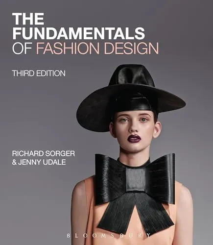 The Fundamentals of Fashion Design by Richard Sorger - Paperback - Bücher über Mode-Design, umfassende Einführung in die Grundlagen mit 216 Seiten, ideal für angehende Designer und Modeinteressierte.