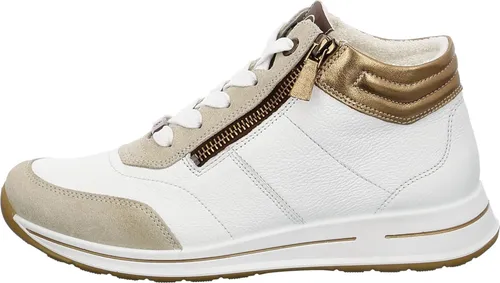 Ara Damen Sneaker Osaka in Weiß - Größe 35 EU - Stylische Ara Damen Sneaker Osaka in Weiß, Größe 35 EU. Mit praktischem Reißverschluss und komfortablem Frottee-Futter für einen angenehmen Tragekomfort im Alltag.