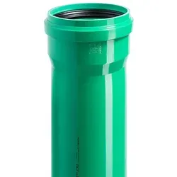 KG 2000 Rohr DN 110 - 500mm - Hochwertiges Polypropylen-Rohr mit einem Durchmesser von DN 110 und einer Länge von 500 mm. Ideal für vielseitige Installationen und mit integrierter Muffe für einfache Montage.