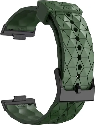 Für Huawei Watch Fit 4 / 4 Pro / 3 Silikon Fußball Ersatz Band D- Grün