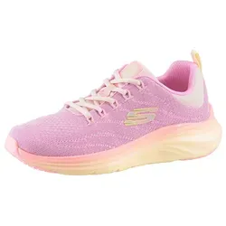 SKECHERS "VAPOR FOAM-SUMMER JOURNEY" Damen Sneaker - Sportliche Laufschuhe in buntem Design (rosa, gelb) mit komfortabler Vapor Foam und waschmaschinenfestem Material für höchsten Tragekomfort.