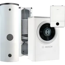 Junkers Bosch CS752 Luft/Wasser-Wärmepumpe Paket - Effizientes Wärmepumpen-Paket CS752 mit der leisen Bosch Compress 7000i AW für Außenaufstellung, inklusive Kombispeicher und einfacher Installation. Ideal für nachhaltige Warmwasserbereitung.