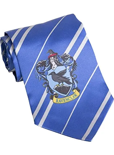 Funidelia Offizielle Harry Potter Ravenclaw Kratwatte für Herren und Damen. Inklusive: Krawatte 145 cm lang, Kostümzubehör für Erwachsene