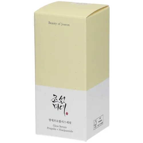 Beauty of Joseon Glow Serum mit Propolis und Niacinamid 30 ml - Die Lotion & Feuchtigkeitscreme enthält 60% Propolis-Extrakt und 2% Niacinamid. Ideal für alle Hauttypen, besonders bei unreinheiten. Spendet Feuchtigkeit und verfeinert das Hautbild.