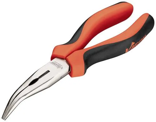 Vigor V6503-200 Flachrundzange 200mm - Storchschnabelzange für präzises Greifen und Biegen, ideal für feine Arbeiten in der Elektronik und Schmuckherstellung.