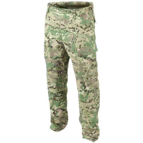 MFH BDU Kampfhose Ripstop Operation Camo 3XL - Robuste Kampfhose in Größe 3XL, ideal für Outdoor-Aktivitäten. Mit 6 Taschen, verstärktem Gesäß und Knie sowie verstellbarer Taille für optimalen Tragekomfort.