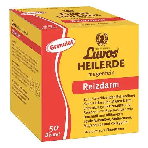 Luvos Heilerde Magenfein Granulat - 50 Beutel für die Magen-Darm-Pflege - Praktisches Granulat zur Unterstützung der Magen-Darm-Funktion. Ideal zur Linderung von Beschwerden wie Blähungen und Durchfall. Frei von Zusatzstoffen und in Portionsbeuteln für einfache Einnahme.