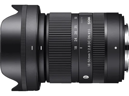 SIGMA 18-50mm f/2.8 DC DN Contemporary Objektiv für Fuji X - Kompaktes Design mit hoher Lichtstärke für kreative Fotografie