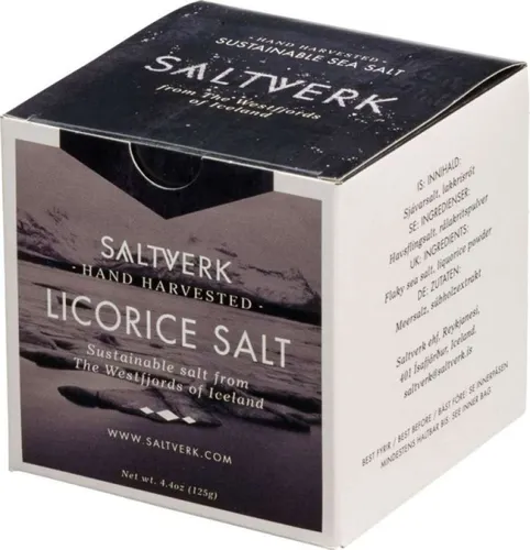  SALTVERK LAKRITZSALZ, 125 Gramm Schachtel 95,20 EUR / kg