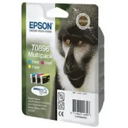Epson T0896 Multipack OEM - Druckerpatronen Multipack mit 3 Farben (Cyan, Magenta, Gelb) für bis zu 170 Seiten. Ideal für Epson Stylus Drucker, sorgt für lebendige Ausdrucke und hohe Druckqualität.