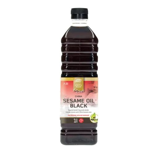 1000ml schwarzes Sesamöl Sesam Öl Golden Turtle Black Sesame Oil