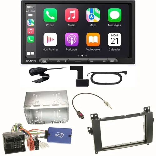 Sony XAV-AX4050 Einbauset für Mercedes Viano Vito W639 - Autoradio mit CarPlay, Android Auto und DAB+, bietet Bluetooth, Touchscreen und hochwertigen Sound für ein erstklassiges Fahrerlebnis.