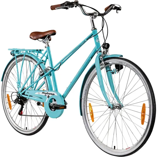 Galano Florenz Damenfahrrad 28 Zoll - Stadtrad für 155 - 185 cm, verbindet retro Stil mit modernen 6 Gängen für ein tolles Fahrerlebnis in der Stadt.