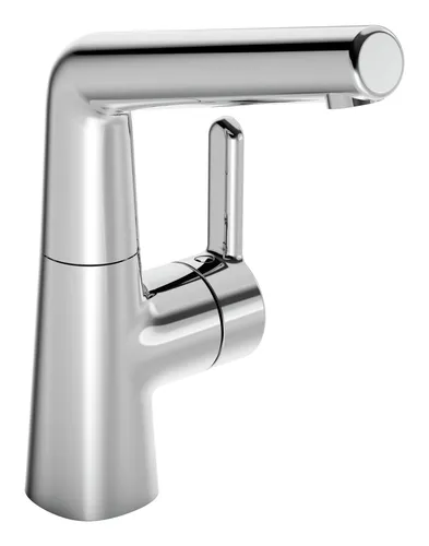 Hansa HANSADESIGNO Style Waschtisch-Einhand-Einlochbatterie - Moderne Badarmatur in Chrom, elegante Ausladung von 15 cm, ideal für stilvolle Waschtische.