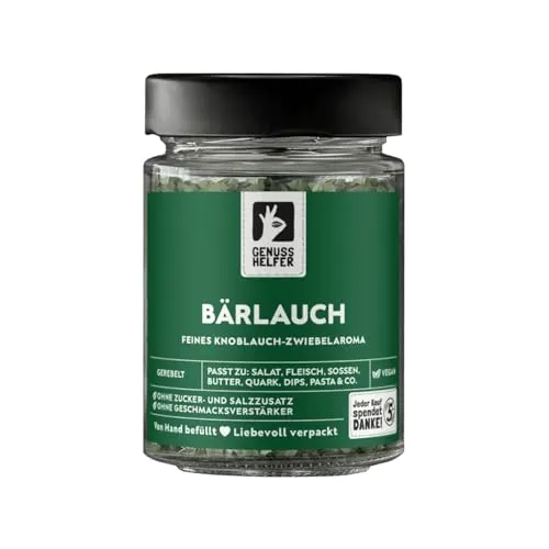 Bremer Gewürzhandel Bärlauch, geschnitten, Bärlauch für ein leckeres Bärlauchpesto, wilder Knoblauch getrocknet, 12g im Glas