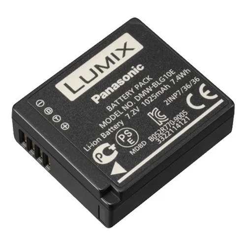 Panasonic Akku DMW-BLG10 - 7.2V, 1.025mAh Lithium-Ionen-Akku, zuverlässige Energiequelle für Lumix DMC-GX7, GF6, GX80 und LX100