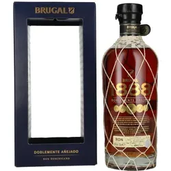Brugal 1888 Ron Reserva Doblemente Añejado 40% Vol. 0,7l - Premium Rum mit 14 Jahren Reifung in Eichen- und Sherryfässern, komplexer Geschmack mit Noten von Schokolade und Zimt, ideal für Genießer.