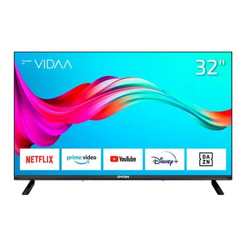 DYON Smart 32 VX - 32 Zoll HD Smart TV mit Triple Tuner und Zugang zu Netflix, Prime Video, YouTube & mehr