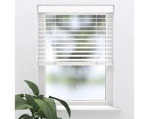 SOLUNA PVC-Jalousie Holzoptik weiß 60x130 cm