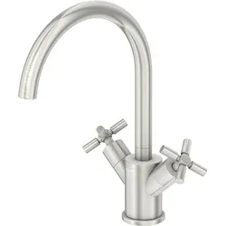 Steinberg Serie 250 Waschtisch-Zweigriffarmatur 250.1500 BN - Waschtischarmaturen mit schwenkbarem Auslauf und langlebigen 90° Keramikventilen für optimalen Komfort im Bad.