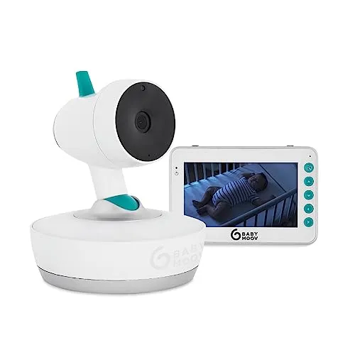 Babymoov Yoo-Moov 360° - Video-Babyphone mit motorisierter Kamera - Babyphones: Das Babymoov Yoo-Moov 360° bietet eine motorisierte Kamera für Rundumsicht, Nachtsicht, Gegensprechfunktion und mehr – ideal für besorgte Eltern!