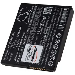Powery Akku für Pax Typ IS900 Akku 5250 mAh (3.7 V) schwarz