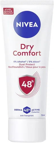 NIVEA Dry Comfort Deo-Creme 75 ml – Effektiver Schutz - NIVEA Dry Comfort Deo-Creme 75 ml bietet langanhaltenden Schutz und ein angenehmes Hautgefühl. Ideal für den täglichen Gebrauch und sorgt für ein frisches Gefühl den ganzen Tag.