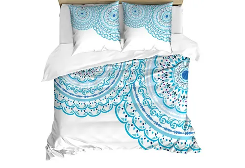 Abakuhaus Bettwäsche weicher Microfaserstoff Allergiker geeignet, kein Verblassen, Microfaser, Mandala Hochzeits-Einladung Spitze