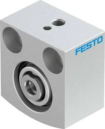 AEVC-20-5-I-P Kurzhubzylinder 5,0mm Hub, 20mm Kolbendurchmesser - Druckluftzylinder mit beliebiger Einbaulage, ideal für platzsparende Anwendungen in der Automatisierungstechnik.