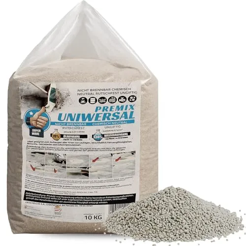 SAMETRUCK 20L Ölbindemittel Sack 10kg Granulat fein Chemikalienbinder Körnung 0,25-0,85mm
