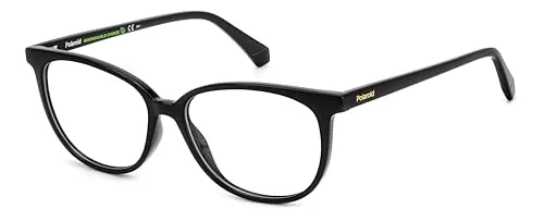 POLAROID Brillengestell (Model PLD D487) für Damen, Rechteckig, gefertigt aus Eco polyamide (inklusive Brillenetui)