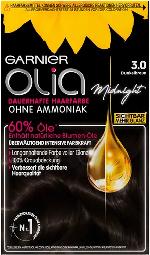 GARNIER Coloration Olia dauerhafte Haarfarbe, mit pflegender Formel
