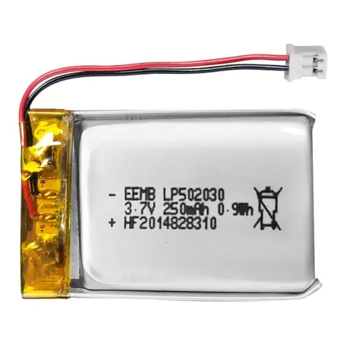 EEMB Lithium Polymer Akku 3,7 V 250mAh 502030 Wiederaufladbarer Lipo-Akku mit JST-Anschluss für VXI Blue Parrott – bestätigen Sie die Polarität des Geräts und des Anschlusses vor dem Kauf(1)