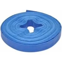 vidaXL Wasser Flachschlauch 25m - Flexibler PVC Gartenschlauch - Gartenschlauch aus wetterfestem PVC, langlebig und flexibel. Ideal für Wasserpumpen-Installationen mit 25 m Reichweite und ungehindertem Wasserfluss.