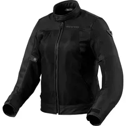 Revit Eclipse 2 Damen Motorrad Textiljacke - Schwarz, Größe 36 - Schutzjacken für Damen mit hervorragendem Schutz und atmungsaktiven Materialien, ideal für sicheres Fahren bei jedem Wetter.