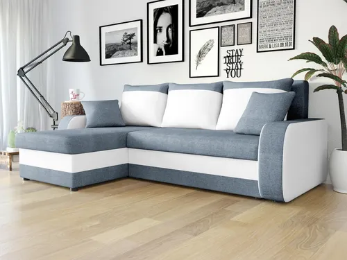 Mirjan24 Ecksofa Kristofer Lux mit Schlaffunktion - Sofas & Couches – Komfortables Ecksofa mit Schlaffunktion und zwei Bettkästen, ideal für Gästeübernachtungen und platzsparend.
