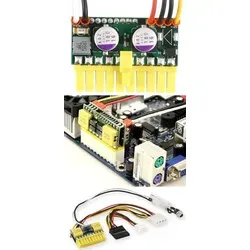 picoPSU-120 DC/DC PC ATX Netzteil (Lüfterlos, 120 Watt) - Sonstige Elektroinstallationsartikel - Kompaktes, lüfterloses Design für ultra-kompakte PCs mit 120 Watt Leistung, ideal für geräuschlose Mini-PC Projekte.