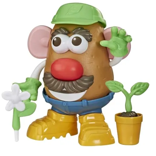 Mr. Potato Head Goes Green Bausatz - Kreativer Bausatz für Jungen und Mädchen ab 3 Jahren, besteht aus 15 Teilen aus Bioplastik, ideal für fantasievolles Spielen und nachhaltigen Spaß.