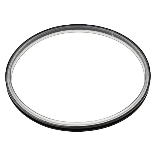 vhbw Deckeldichtung kompatibel mit Vorwerk Thermomix TM31 Küchenmaschine - Dichtungsring, Schwarz/Transparent