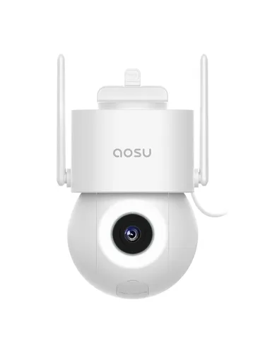 Aosu 3K 5MP Überwachungskamera für Außenbereich - Die AOSU 3K 5MP Überwachungskamera bietet 360°-Überwachung mit beeindruckender Bildqualität und integriertem 400-Lumen-Spotlight. Ideal für Eingänge und Gärten, sorgt sie auch nachts für beste Sicht.