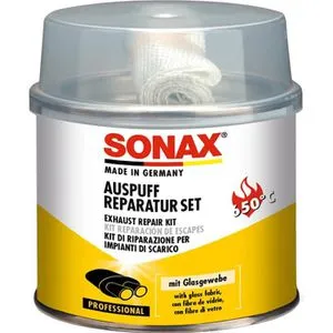 Sonax Dichtmasse Auspuff Reparatur-Set, 200g, für Auspuff, grau, hitzebständig