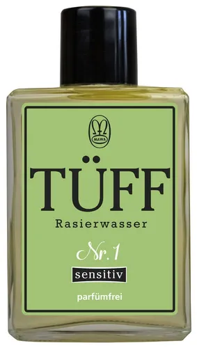 Tüff Nr 1 - Sensitiv Aftershave Lotion - Hochwertige Aftershave Lotion für Herren mit pflegender Formel. Ideal zur Beruhigung der Haut nach der Rasur. Made in Germany, 100 ml.