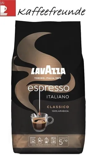 Lavazza Espresso Italiano Classico Kaffee 1000g - Kaffee aus Italien, 1000g ganze Kaffeebohnen mit fruchtigem und blumigem Geschmack für ein authentisches Espresso-Erlebnis.