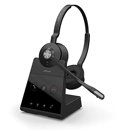 Jabra Engage 75 On-Ear-DECT-Stereo-Headset - Telefonzubehör mit erweiterter Geräuschunterdrückung, ideal für kristallklare Anrufe und eine kabellose Reichweite von bis zu 100 m.