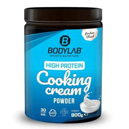 Bodylab24 High Protein Cooking Cream Powder 900g - Pudding- & Dessertpulver mit 26g Protein pro Portion, fett- und kalorienarm – die ideale Wahl für gesunde Süßspeisen und Backen.