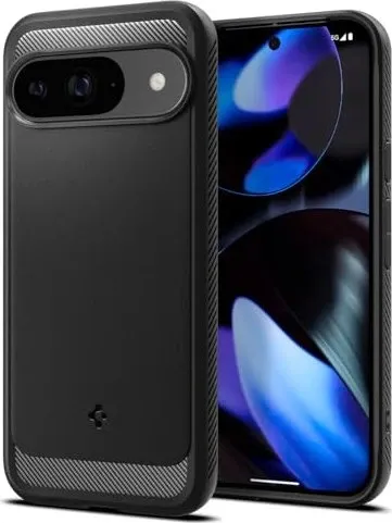 Spigen Rugged Armor Matte Black Google Pixel 9 Pro/Pixel 9