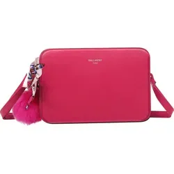 Gallantry, Damen-Umhängetasche mit Bommel & Schal, Fuchsienrot - Rosa