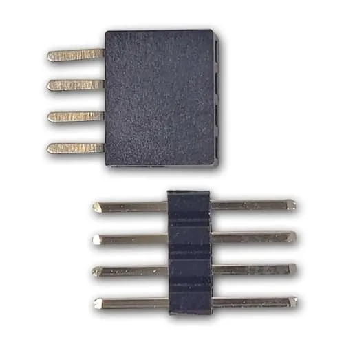 world-trading-net - 20er Set Miniatur Steckverbinder 4-polige, Rastermaß 1,27mm, Metallkontakte, Bronze beschichtet, Strom 1A, Spannung 30V