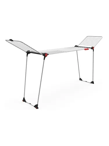 Vileda Wäscheständer INFINITY flex - 30m Trockenfläche, flexibel ausziehbar bis 304 cm, ideal für große Wäschestücke und platzsparend zusammenklappbar